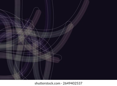 Cores de gradiente Linhas com padrões de formas suaves Elementos de design de vetor abstrato para planos de fundo, padrões, pôsteres e faixas. Fitas. Gráficos geométricos em espiral 