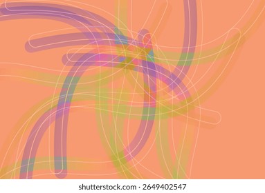Gradient colors Lines with smooth shapes pattern  Abstract Vector Design Elements for Backgrounds, Patterns, Posters and Banners. Ribbons. Spiral Geometric Graphics 
