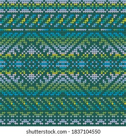 Gradient colors seamless pattern of a Christmas Ugly Sweater