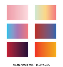 Gradient colour set palette vector illustration