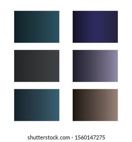 Gradient colour set palette vector illustration