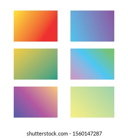 Gradient colour set palette vector illustration