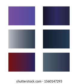 Gradient colour set palette vector illustration