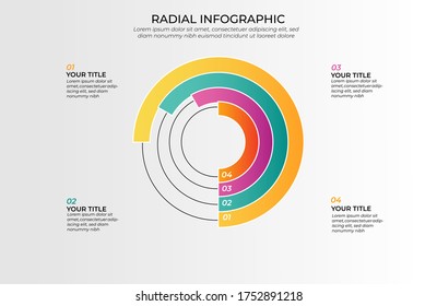 Gradient Colourful Diagram Infographic Business Slide Stock Vector ...