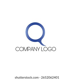 GRadient comapny ogo symbol letter Q