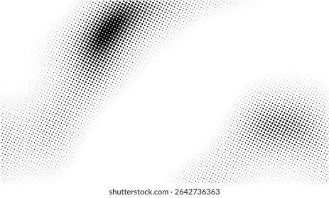 Gradient comic dot background noise pattern grid vector wave. Overlay effect bitmap pixel vintage grain cartoon design retro duotone bg. Halftone graphic texture white paper manga abstract gritty spot