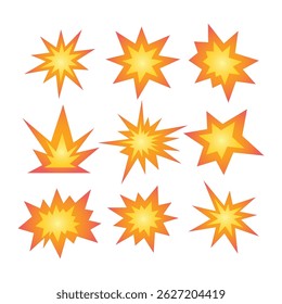 Gradient Comic Explode Effect Vector Illustration
