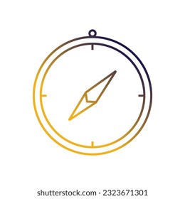 gradient compass guide device isolated icon vector illustration design  vector illustration design
