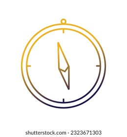 gradient compass guide device isolated icon vector illustration design  vector illustration design