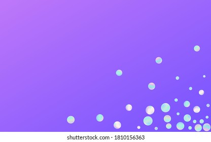 Gradient Confetti Carnaval Blue Background. Rainbow Christmas Polka Wallpaper. FallingFestive Banner. Unicorn Decoration Pattern.
