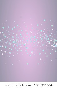 Gradient Confetti Independence, blauer Hintergrund. Holografische abstrakte Punktmuster. Feiern Sie Textur. Rainbow Carnaval Card.