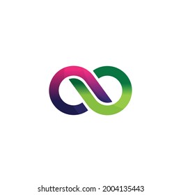 gradient connectivity symbol logo vector