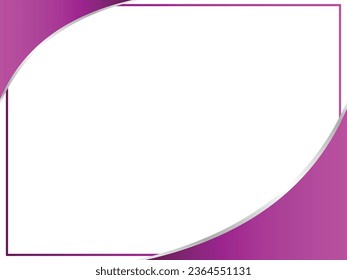 Gradient Corner Frame Design with With Silver Line Design