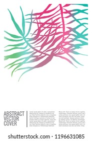 Gradient cover design mockup. Notebook creative layout. Background for corporate annual report, poster, magazine first page. Minimal leaflet, business flyer. Promotion concept card. A4  abstract art