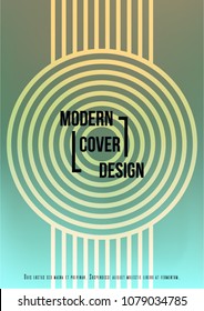 Gradient Cover Design for your Business with Abstract Lines and Holography Background. Futuristic Poster, Flyer, Layout with Liquid Pattern for Branding, Identity. Vector minimalistic brochure. A4 set