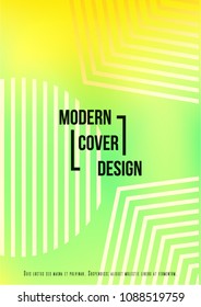 Gradient Cover Design for your Business with Abstract Lines and Holography Background. Futuristic Poster, Flyer, Layout with Liquid Pattern for Branding, Identity. Vector minimalistic brochure. A4 set