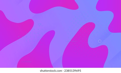 Farbabdeckung. Digital Journal. Einladung von Flachspektrum. 3D Landing Page. Cool, dynamischer Hintergrund. Unternehmensseite. Fluide Website. Purple Hipster Poster. Lilac Gradient Cover