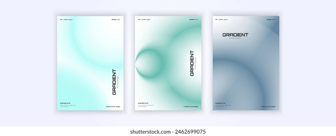 gradient cover, minimalist cover design, simple gradient circle line illustration made from perspective