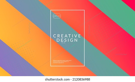 Cubierta de degradado. Afiche del arco iris. Página de aterrizaje ondulado. Invitación tecnológica. Marco Hipster. Formas Neon. Diseño Resumen de Flujo. Fondo gráfico púrpura. Cubierta de gradiente violento