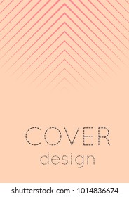 Gradient cover template. Minimal trendy layout with halftone. Futuristic gradient cover template for banner, presentation and brochure. Minimalistic colorful shapes. Abstract business illustration