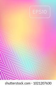 Gradient cover template. Minimal trendy layout with halftone. Futuristic gradient cover template for banner, presentation and brochure. Minimalistic colorful shapes. Abstract business illustration
