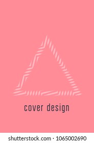 Gradient cover template. Minimal trendy layout with halftone. Futuristic gradient cover template for banner, presentation and brochure. Minimalistic colorful shapes. Abstract business illustration