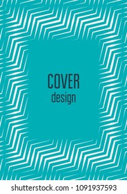 Gradient cover template. Minimal trendy layout with halftone. Futuristic gradient cover template for banner, presentation and brochure. Minimalistic colorful shapes. Abstract business illustration