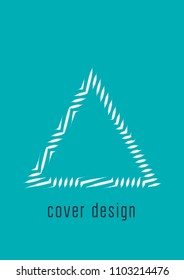 Gradient cover template. Minimal trendy layout with halftone. Futuristic gradient cover template for banner, presentation and brochure. Minimalistic colorful shapes. Abstract business illustration