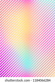 Gradient cover template. Minimal trendy layout with halftone. Futuristic gradient cover template for banner, presentation and brochure. Minimalistic colorful shapes. Abstract business illustration