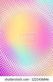 Gradient cover template. Minimal trendy layout with halftone. Futuristic gradient cover template for banner, presentation and brochure. Minimalistic colorful shapes. Abstract business illustration