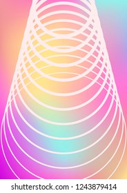 Gradient cover template. Minimal trendy layout with halftone. Futuristic gradient cover template for banner, presentation and brochure. Minimalistic colorful shapes. Abstract business illustration