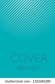 Gradient cover template. Minimal trendy layout with halftone. Futuristic gradient cover template for banner, presentation and brochure. Minimalistic colorful shapes. Abstract business illustration