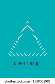 Gradient cover template. Minimal trendy layout with halftone. Futuristic gradient cover template for banner, presentation and brochure. Minimalistic colorful shapes. Abstract business illustration