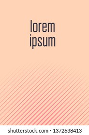Gradient cover template. Minimal trendy layout with halftone. Futuristic gradient cover template for banner, presentation and brochure. Minimalistic colorful shapes. Abstract business illustration
