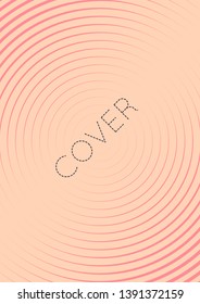 Gradient cover template. Minimal trendy layout with halftone. Futuristic gradient cover template for banner, presentation and brochure. Minimalistic colorful shapes. Abstract business illustration