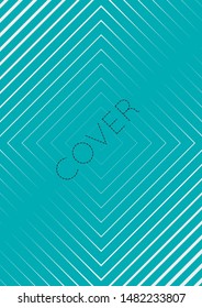 Gradient cover template. Minimal trendy layout with halftone. Futuristic gradient cover template for banner, presentation and brochure. Minimalistic colorful shapes. Abstract business illustration