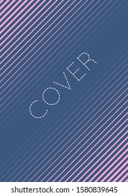 Gradient cover template. Minimal trendy layout with halftone. Futuristic gradient cover template for banner, presentation and brochure. Minimalistic colorful shapes. Abstract business illustration