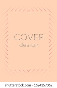 Gradient cover template. Minimal trendy layout with halftone. Futuristic gradient cover template for banner, presentation and brochure. Minimalistic colorful shapes. Abstract business illustration