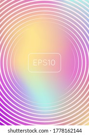 Gradient cover template. Minimal trendy layout with halftone. Futuristic gradient cover template for banner, presentation and brochure. Minimalistic colorful shapes. Abstract business illustration