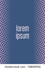 Gradient cover template. Minimal trendy layout with halftone. Futuristic gradient cover template for banner, presentation and brochure. Minimalistic colorful shapes. Abstract business illustration