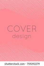 Gradient cover template. Minimal trendy layout with halftone. Futuristic gradient cover template for banner, presentation and brochure. Minimalistic colorful shapes. Abstract business illustration