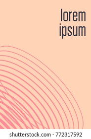 Gradient cover template. Minimal trendy layout with halftone. Futuristic gradient cover template for banner, presentation and brochure. Minimalistic colorful shapes. Abstract business illustration