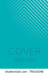 Gradient cover template. Minimal trendy layout with halftone. Futuristic gradient cover template for banner, presentation and brochure. Minimalistic colorful shapes. Abstract business illustration