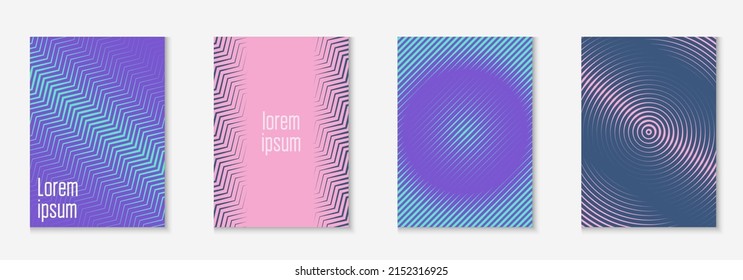 Gradient cover template. Purple and turquoise. Creative mobile screen, certificate, patent, folder concept. Gradient cover template with line geometric elements and shapes.
