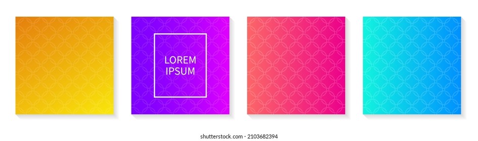 Gradient cover template with round texture. Vector illustration.