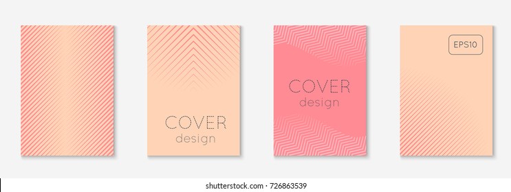 Gradient cover template set  Minimal trendy layout and halftone  Futuristic gradient cover template for banner  presentation   brochure  Minimalistic colorful shapes  Abstract business illustration