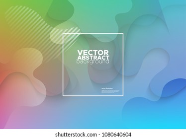 Gradient covers design. Colorful Fluid shapes composition. Future geometric patterns. Vector illustration.