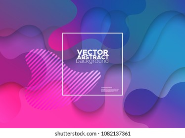 Gradient covers design. Colorful Fluid shapes composition. Future geometric patterns. Vector illustration.