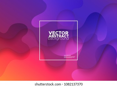 Gradient covers design. Colorful Fluid shapes composition. Future geometric patterns. Vector illustration.