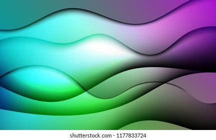 Gradient covers design. Colorful Fluid shapes composition. Future 3d wave patterns. Vector illustration.